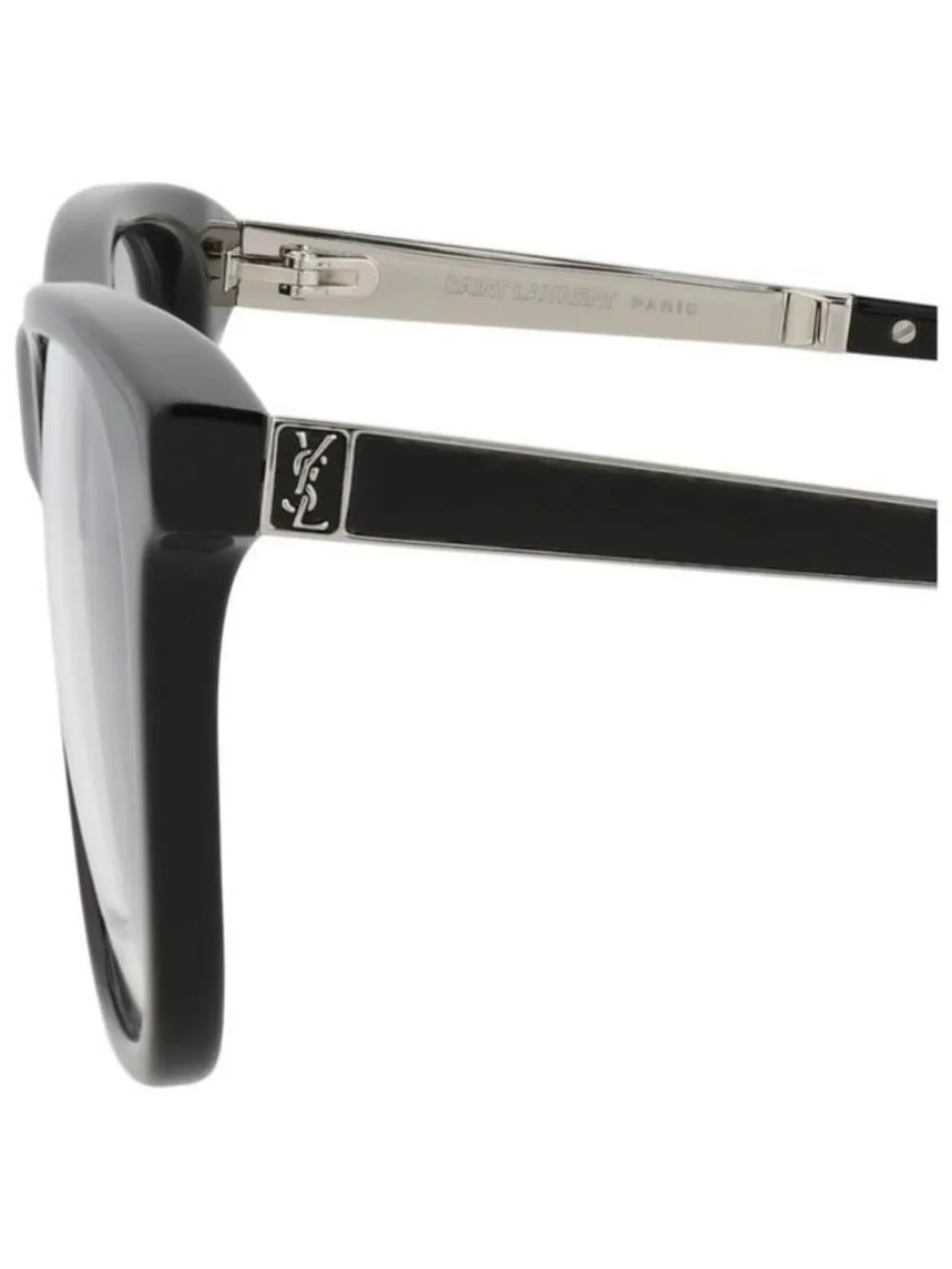 New Saint Laurent Unisex Square/Rectangle Black Silver Transparent Fashion Desig